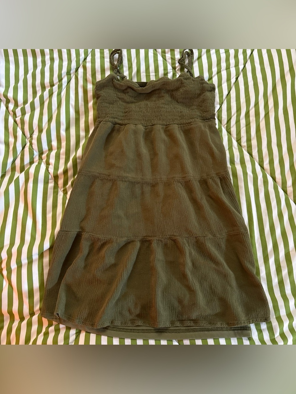 Olive Green LA Hearts Babydoll Top